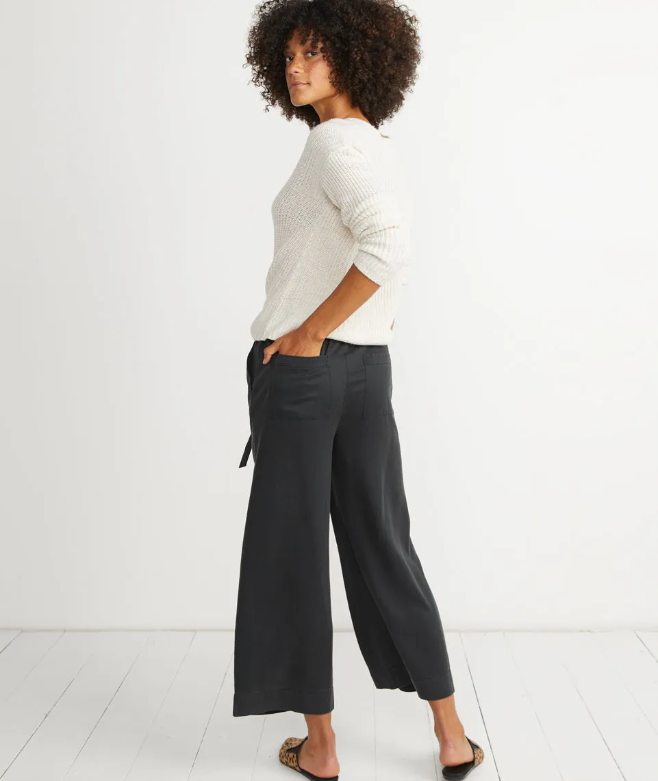 Spruce Wide Leg Pant in Faded Black sold by Marine Layer product image thumbnail 4