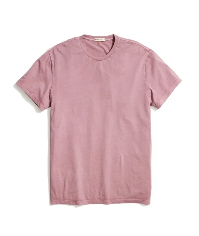 Signature Crewneck in Heather Rose sold by Marine Layer