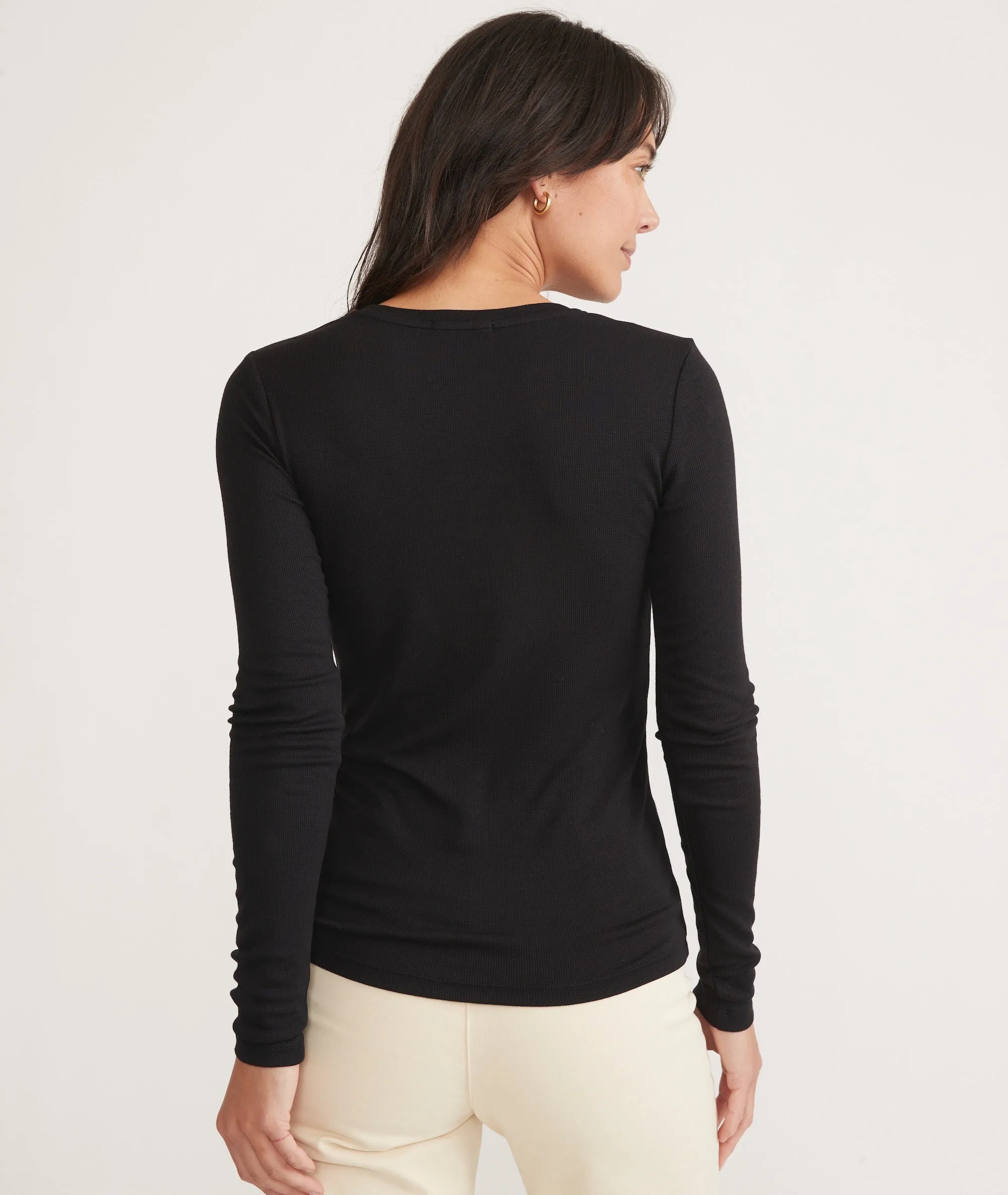 Lexi Rib Henley sold by Marine Layer product image thumbnail 4