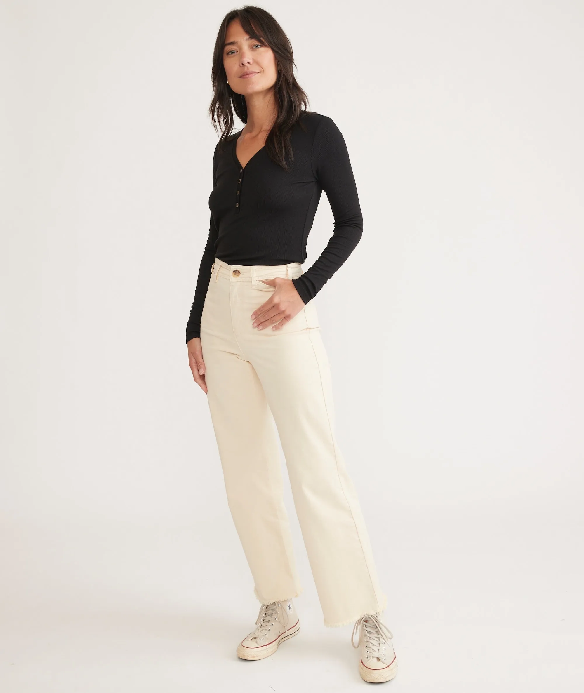 Lexi Rib Henley sold by Marine Layer product image thumbnail 5