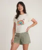 Crop Graphic Tee in Rainbow Palm sold by Marine Layer