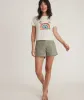 Crop Graphic Tee in Rainbow Palm sold by Marine Layer