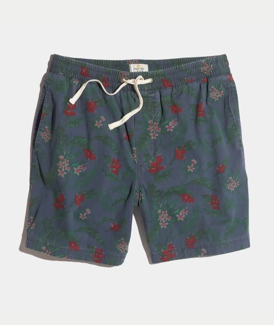 Beach Short in Ink Print sold by Marine Layer