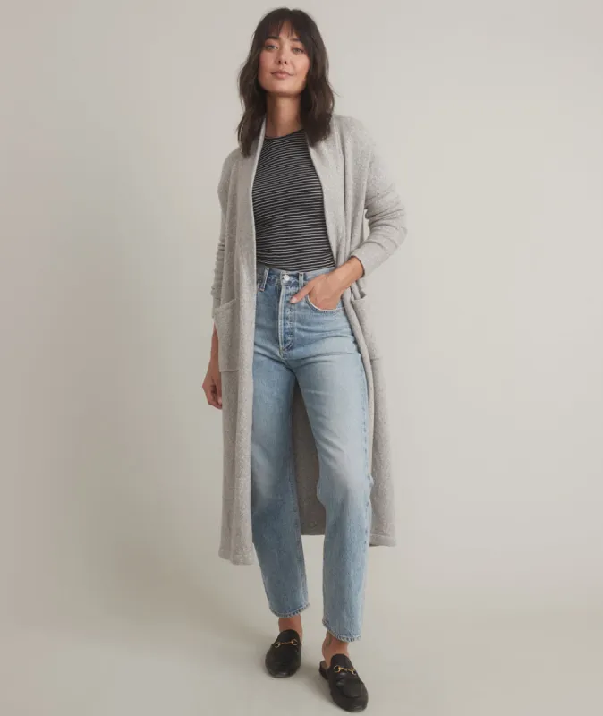 Quinn Duster Cardigan in Frost Grey sold by Marine Layer