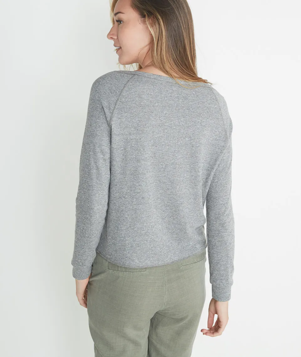 Callie Raglan in Heather Grey sold by Marine Layer product image thumbnail 3