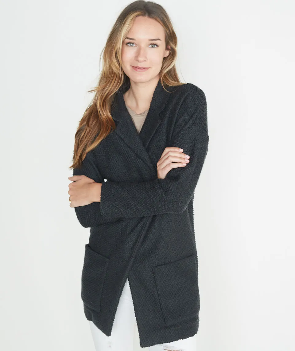 Lila Coat sold by Marine Layer