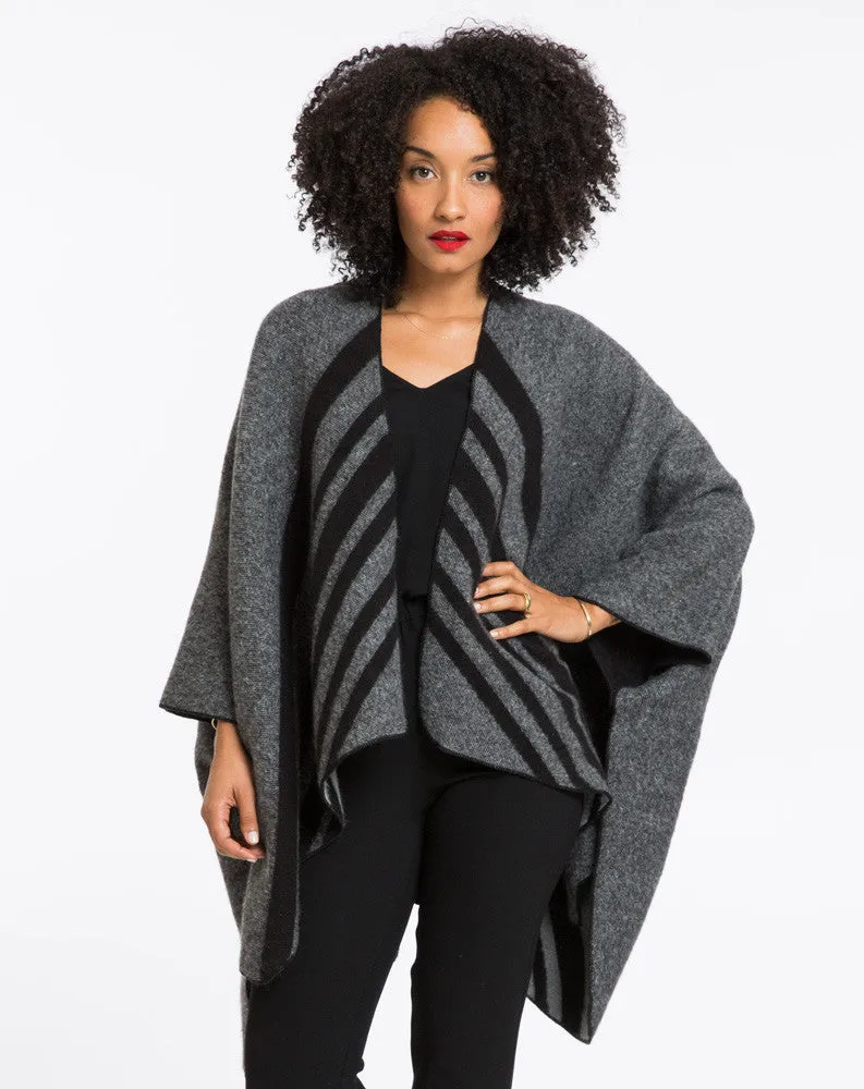 Wilma Aztec Poncho sold by Marine Layer