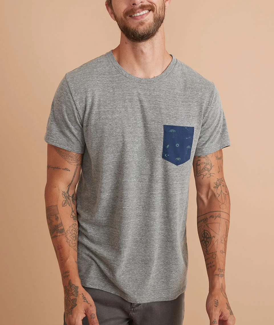 Signature Pocket Tee in Heather Grey sold by Marine Layer product image thumbnail 2