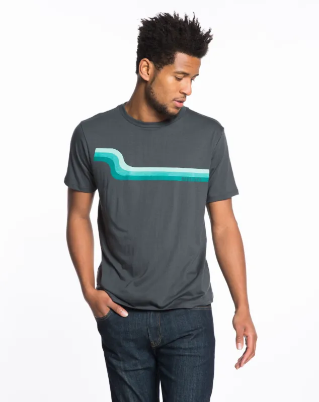 Slow Wave Graphic Tee - Asphalt sold by Marine Layer