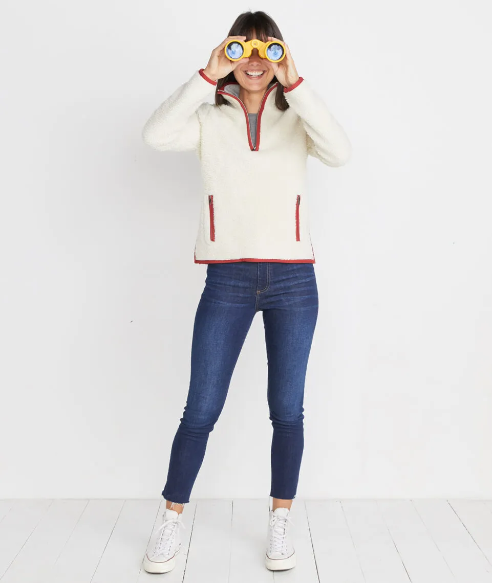 Lady Sherpa Corbet in Natural/Rose sold by Marine Layer product image thumbnail 5