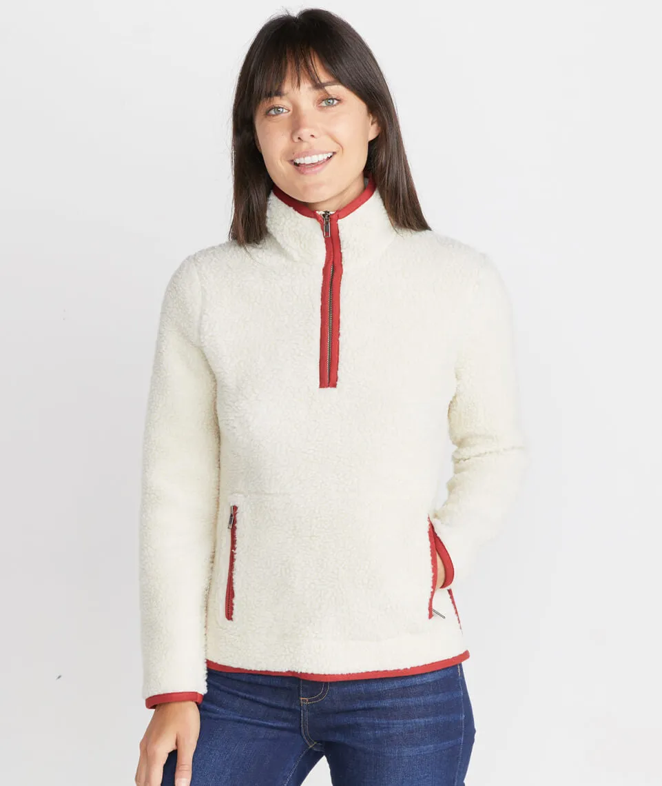 Lady Sherpa Corbet in Natural/Rose sold by Marine Layer product image thumbnail 4