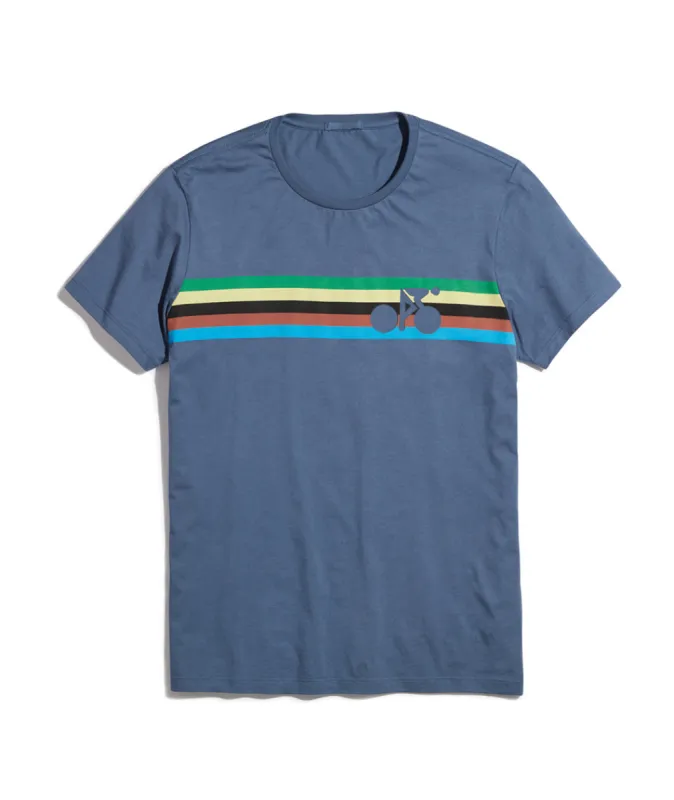 Biker Tee in Vintage Indigo sold by Marine Layer