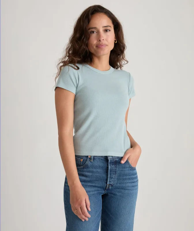 Lexi Rib Sun-In Crew Tee sold by Marine Layer