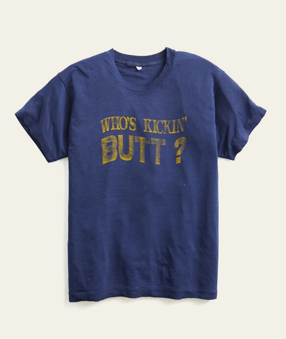 Who's Kickin' Butt Tee sold by Marine Layer