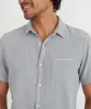 Ogden Button Down in Light Grey sold by Marine Layer