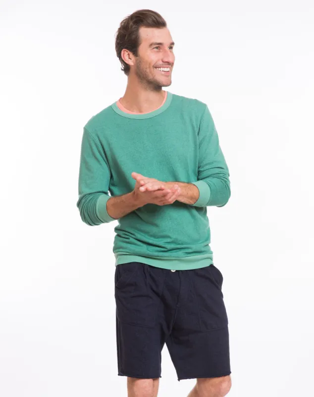 Wiwaxy Crewneck Pullover - Deep Sea sold by Marine Layer