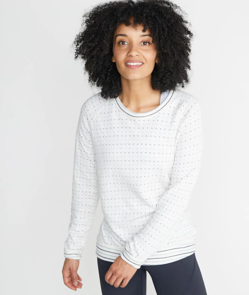 Radley Reversible Raglan in Natural/Green/Charcoal sold by Marine Layer product image thumbnail 2