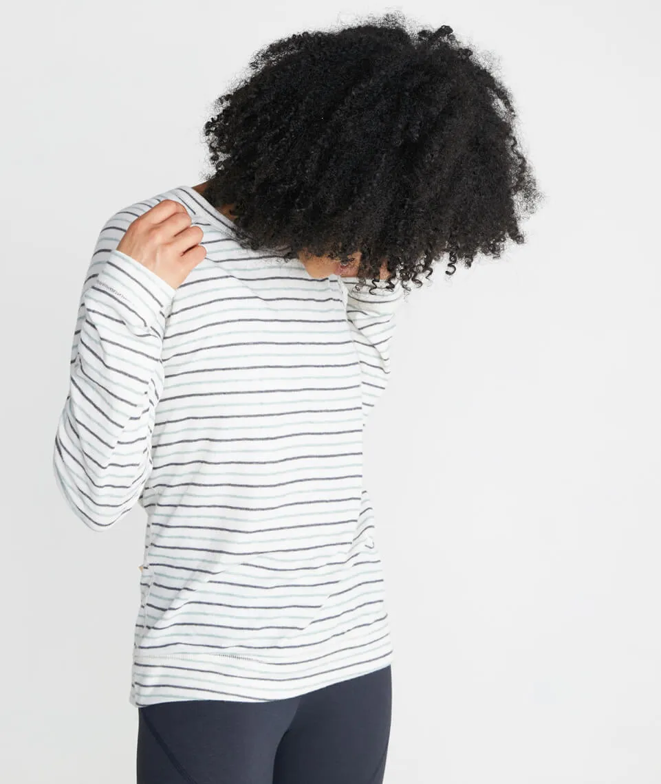 Radley Reversible Raglan in Natural/Green/Charcoal sold by Marine Layer product image thumbnail 3