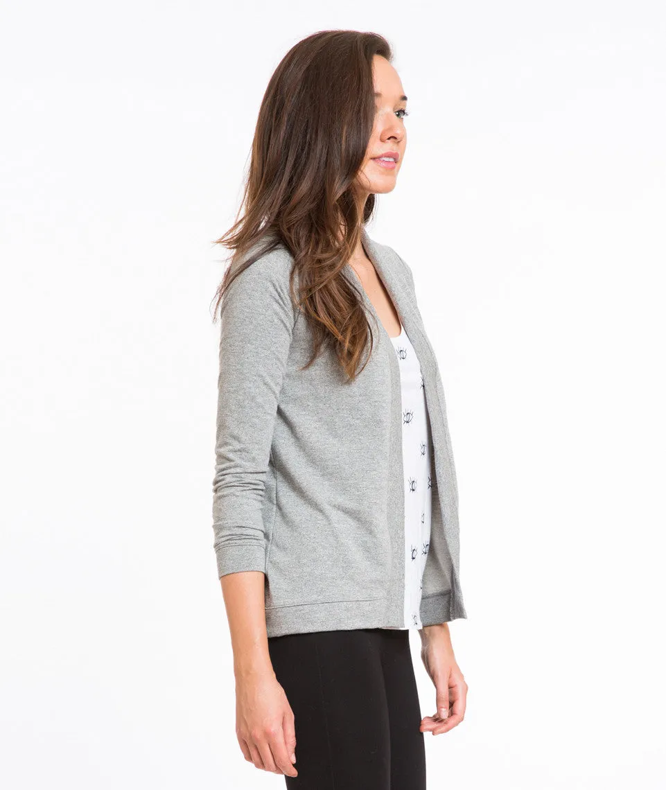 Open Cardigan - Heather Grey Mock Twist sold by Marine Layer product image thumbnail 3
