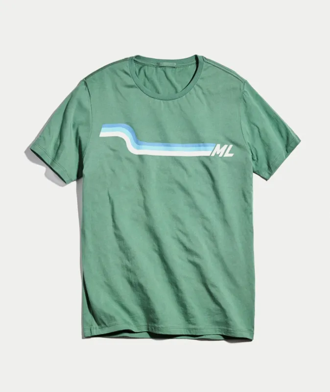 Slow Wave Tee sold by Marine Layer