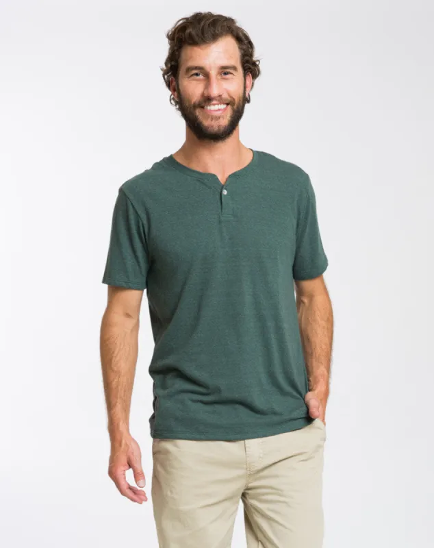 Shortsleeve Henley - Pine Grove made by Marine Layer