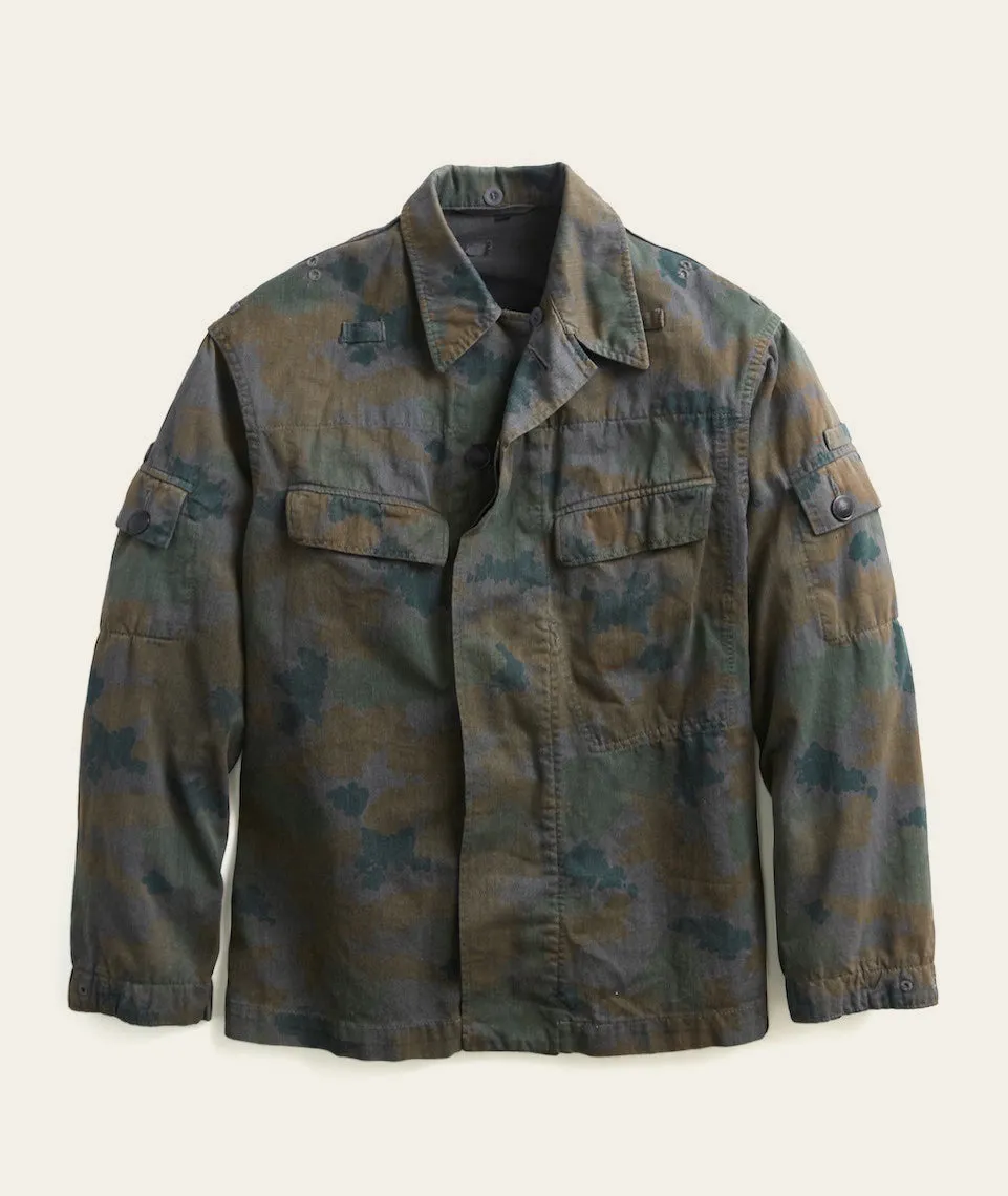Military Cotton Jacket in Camo sold by Marine Layer