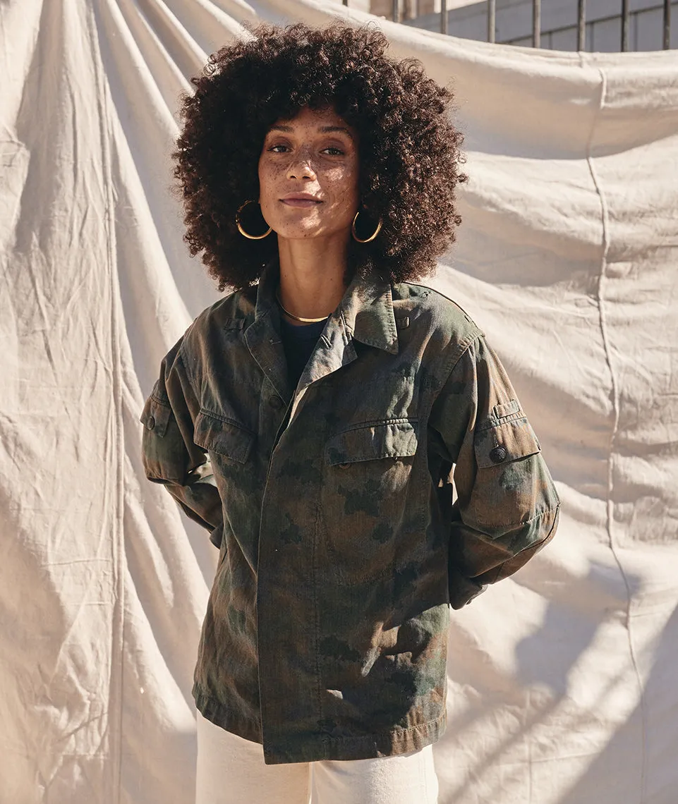 Military Cotton Jacket in Camo sold by Marine Layer product image thumbnail 2