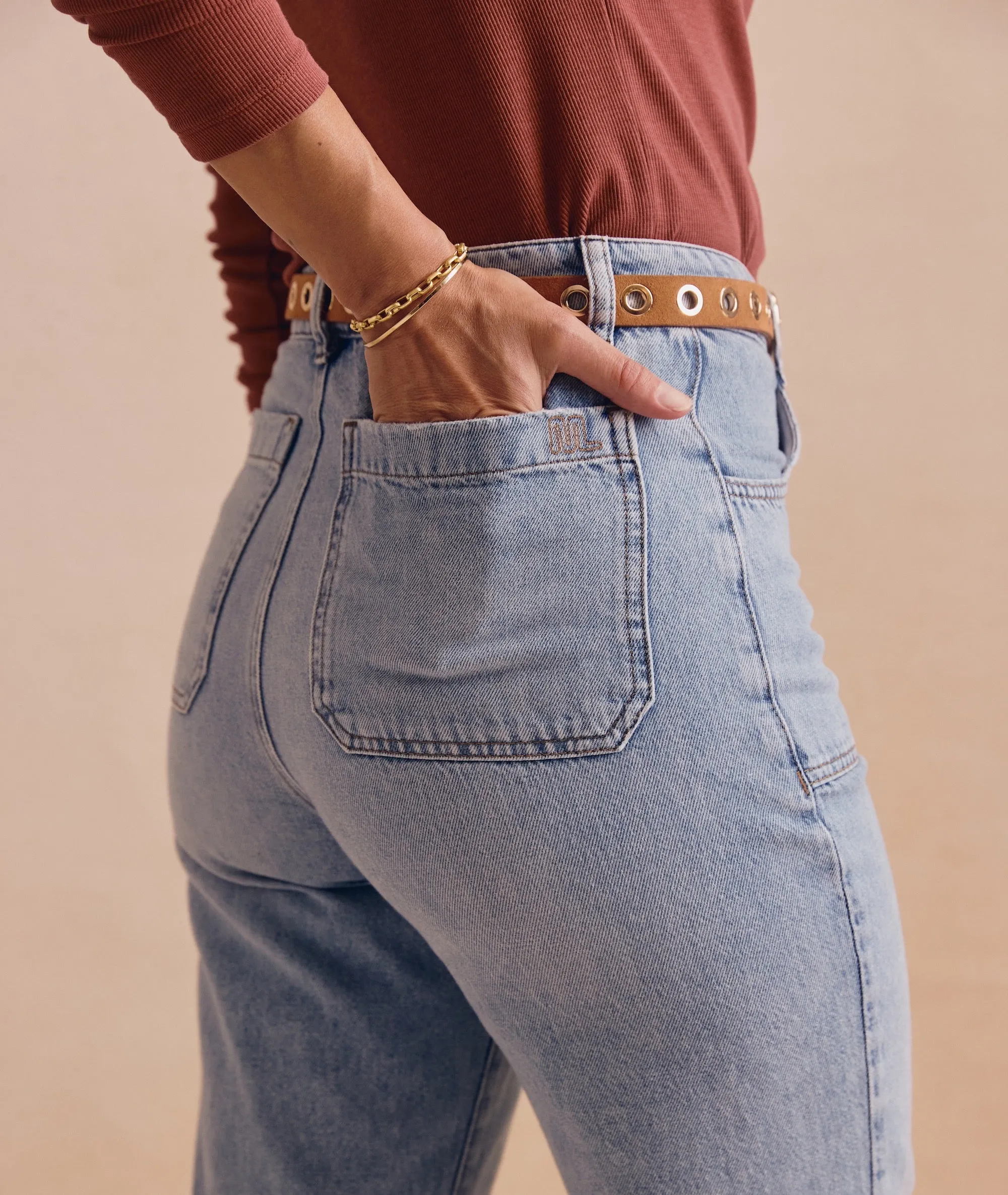 Bridget Denim Flare Pant sold by Marine Layer product image thumbnail 3