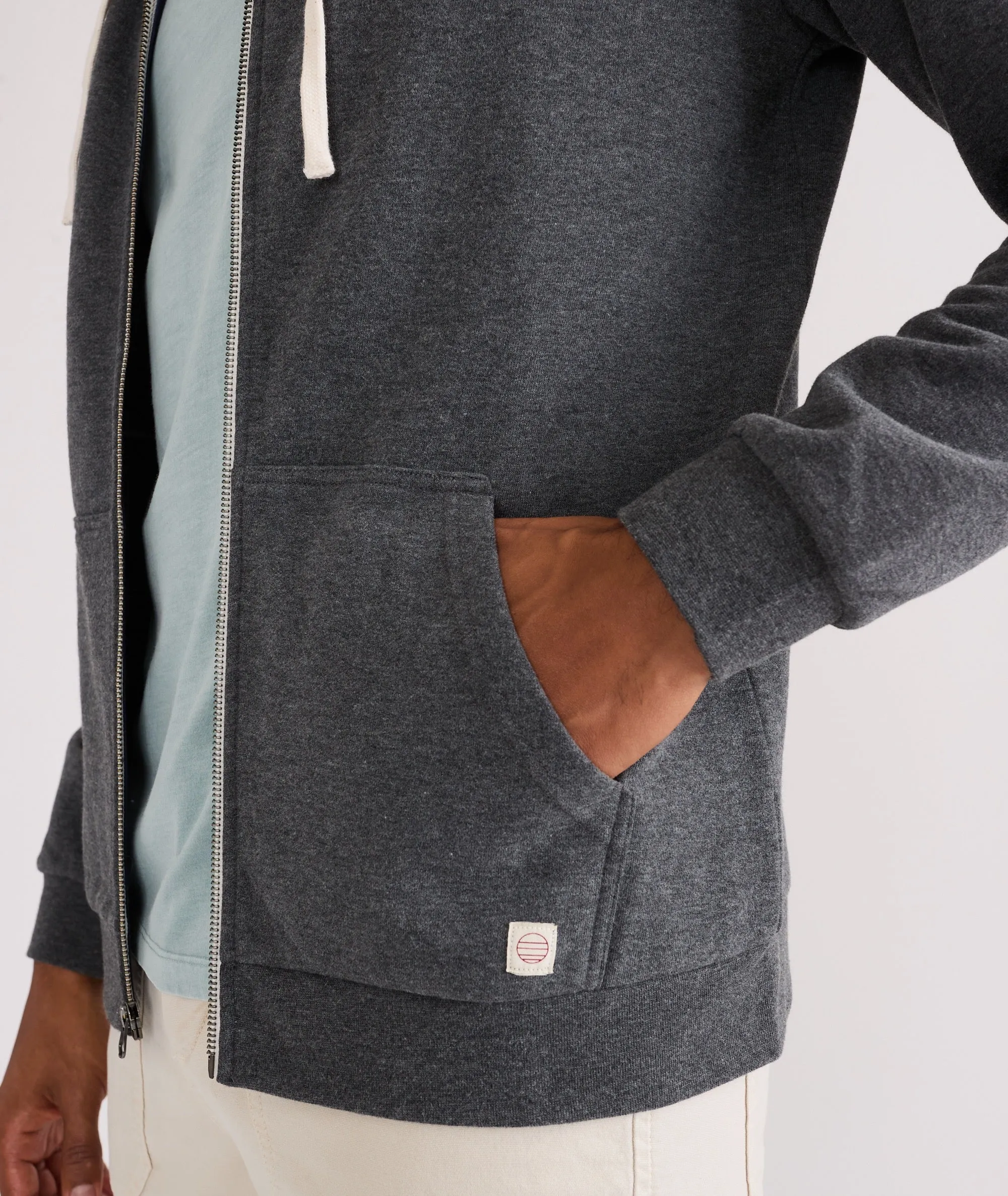 Fleece Stripe Full-Zip sold by Marine Layer product image thumbnail 3