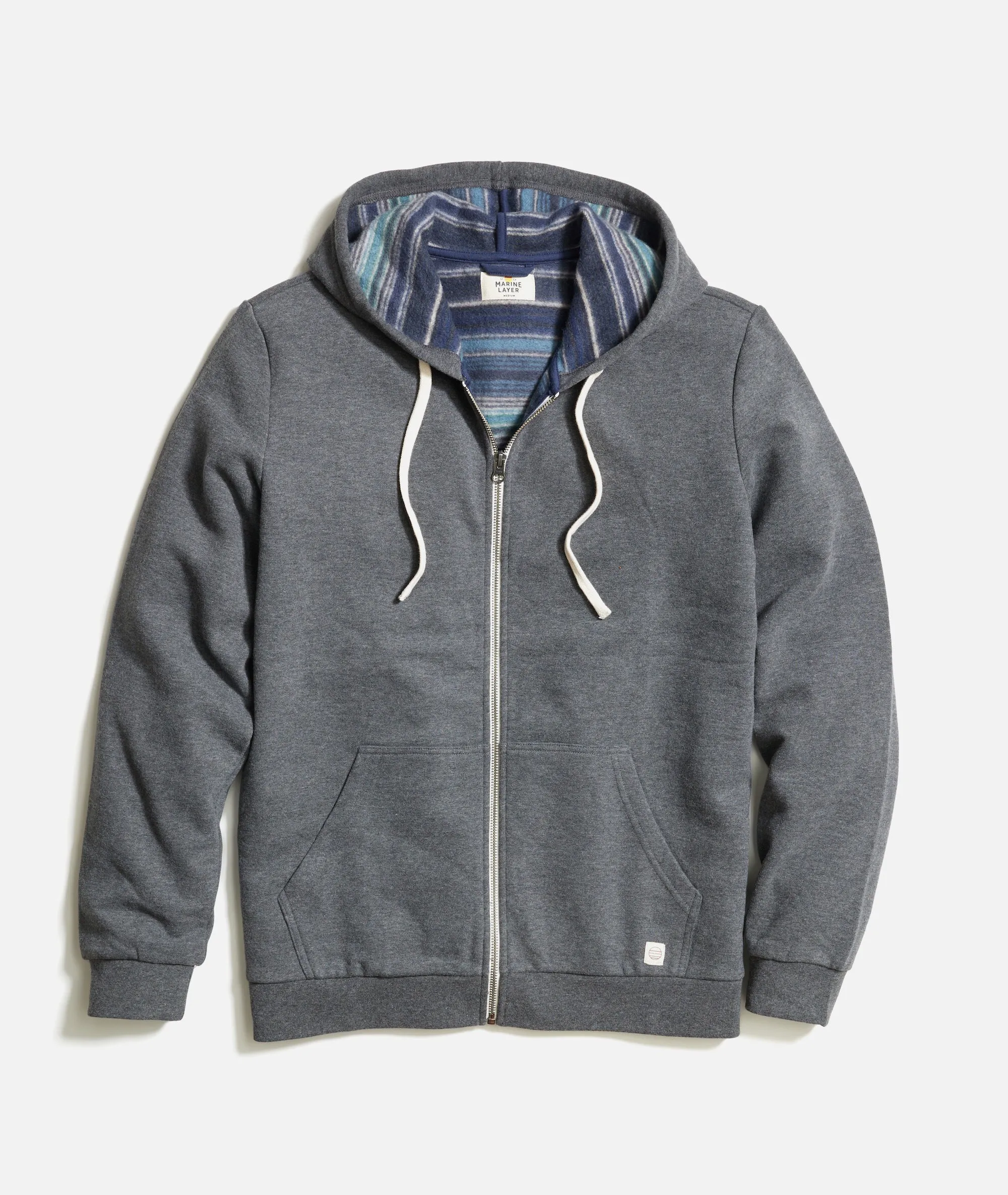 Fleece Stripe Full-Zip sold by Marine Layer