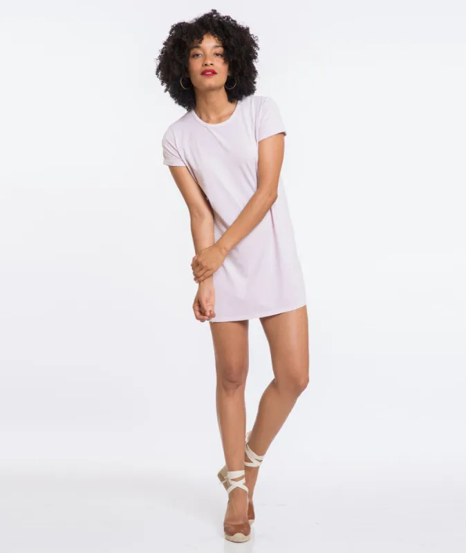 Wilton Shirt Dress - Lavender Fog sold by Marine Layer