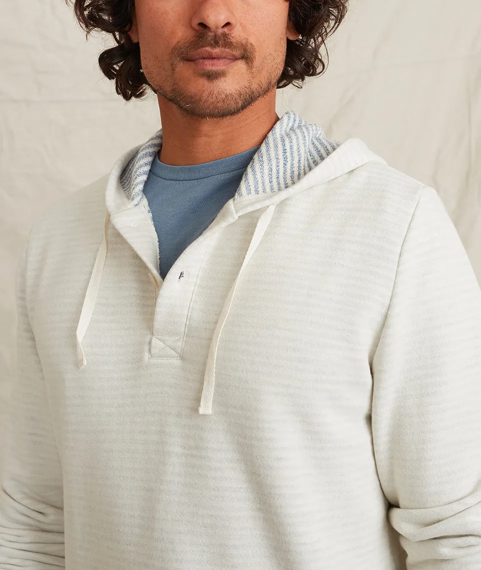 Montecito Beach Hoodie in Blue/White Stripe sold by Marine Layer product image thumbnail 3