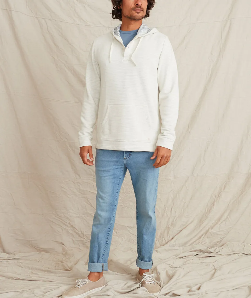 Montecito Beach Hoodie in Blue/White Stripe sold by Marine Layer product image thumbnail 4