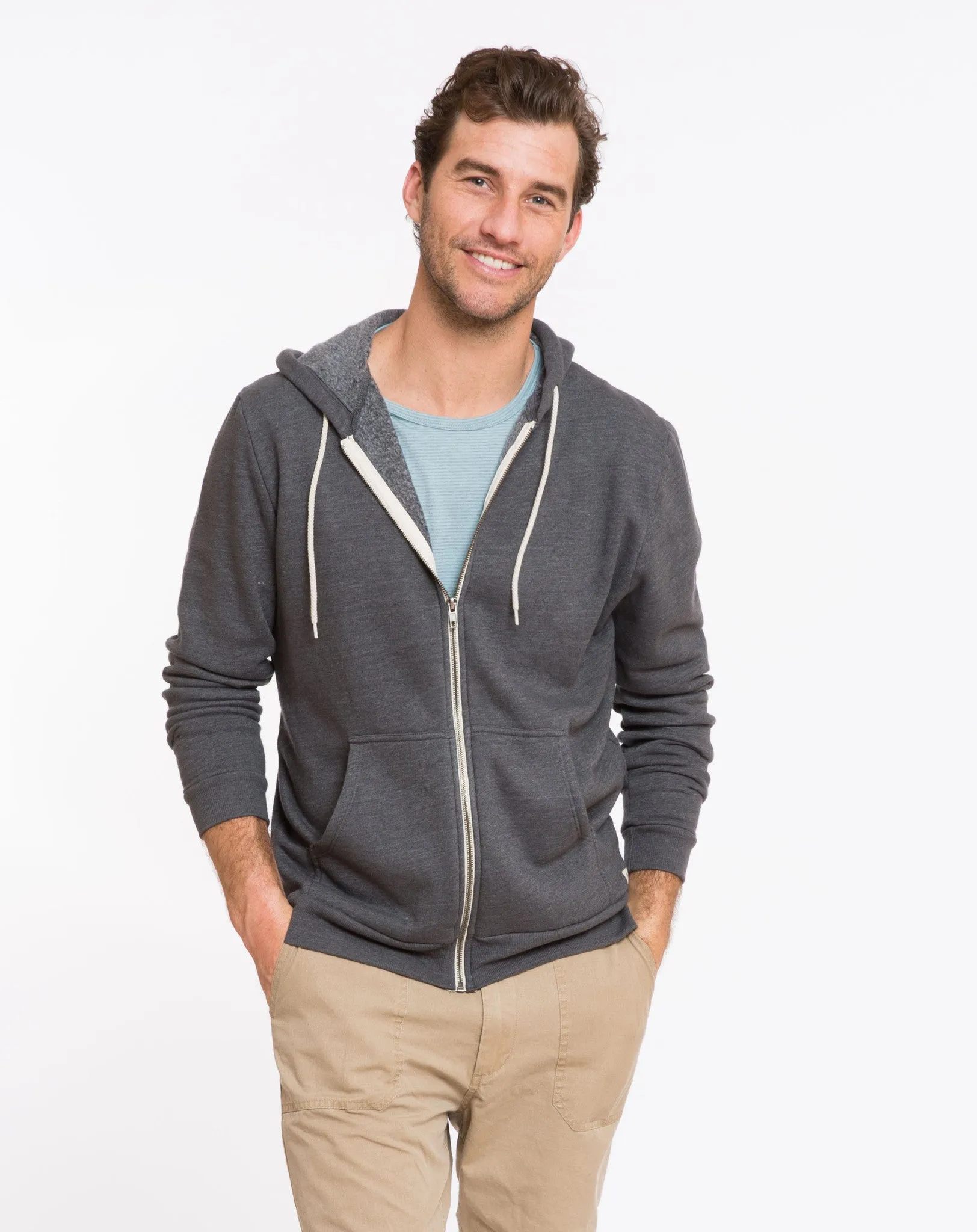 Sherpa Afternoon Hoodie - Asphalt sold by Marine Layer