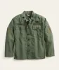 Military Cotton Jacket in Green sold by Marine Layer