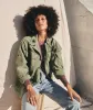 Military Cotton Jacket in Green sold by Marine Layer