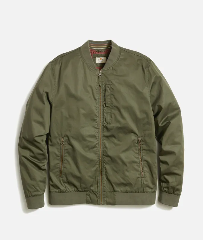 Rossland Dry Wax Bomber sold by Marine Layer