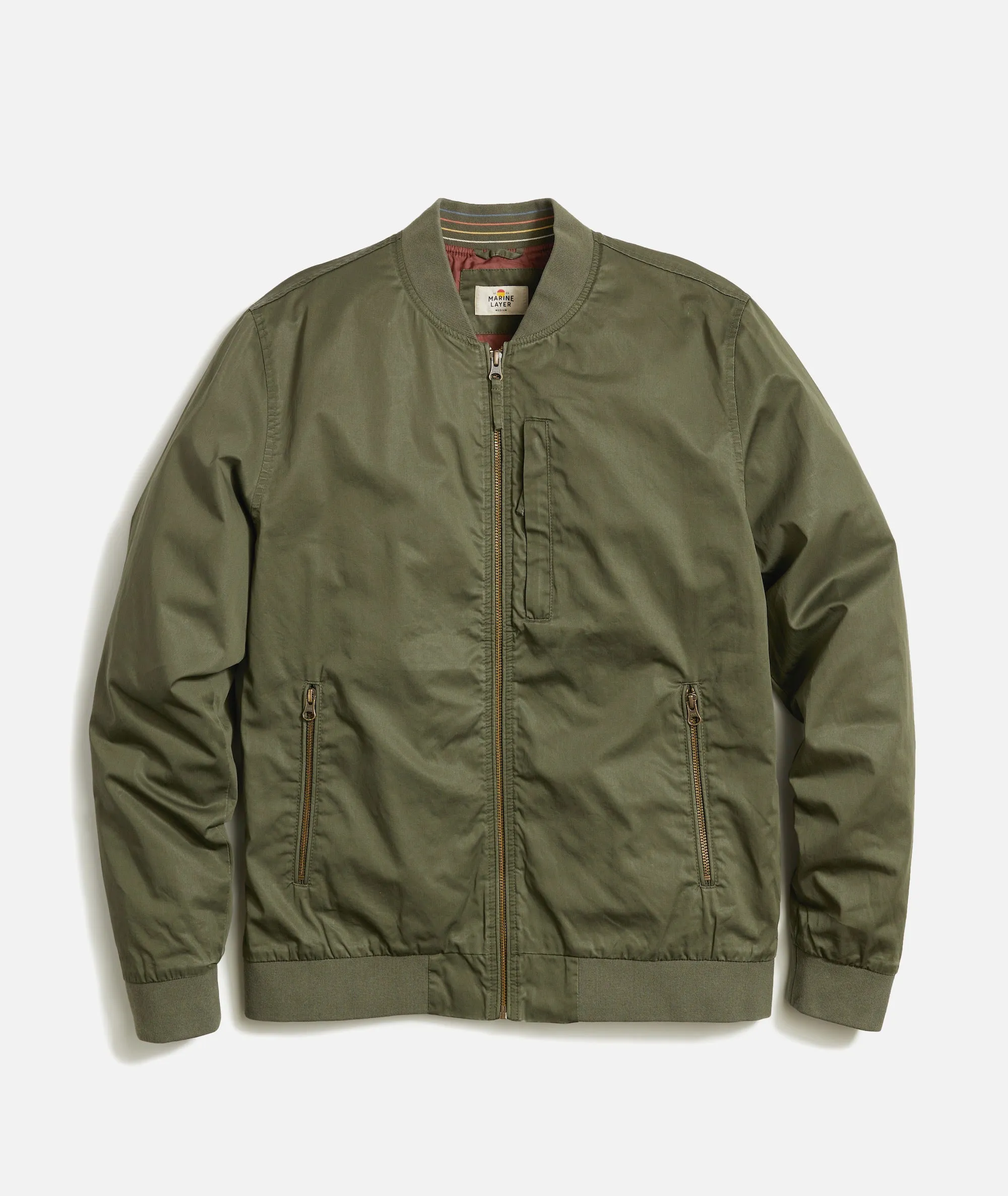 Rossland Dry Wax Bomber sold by Marine Layer