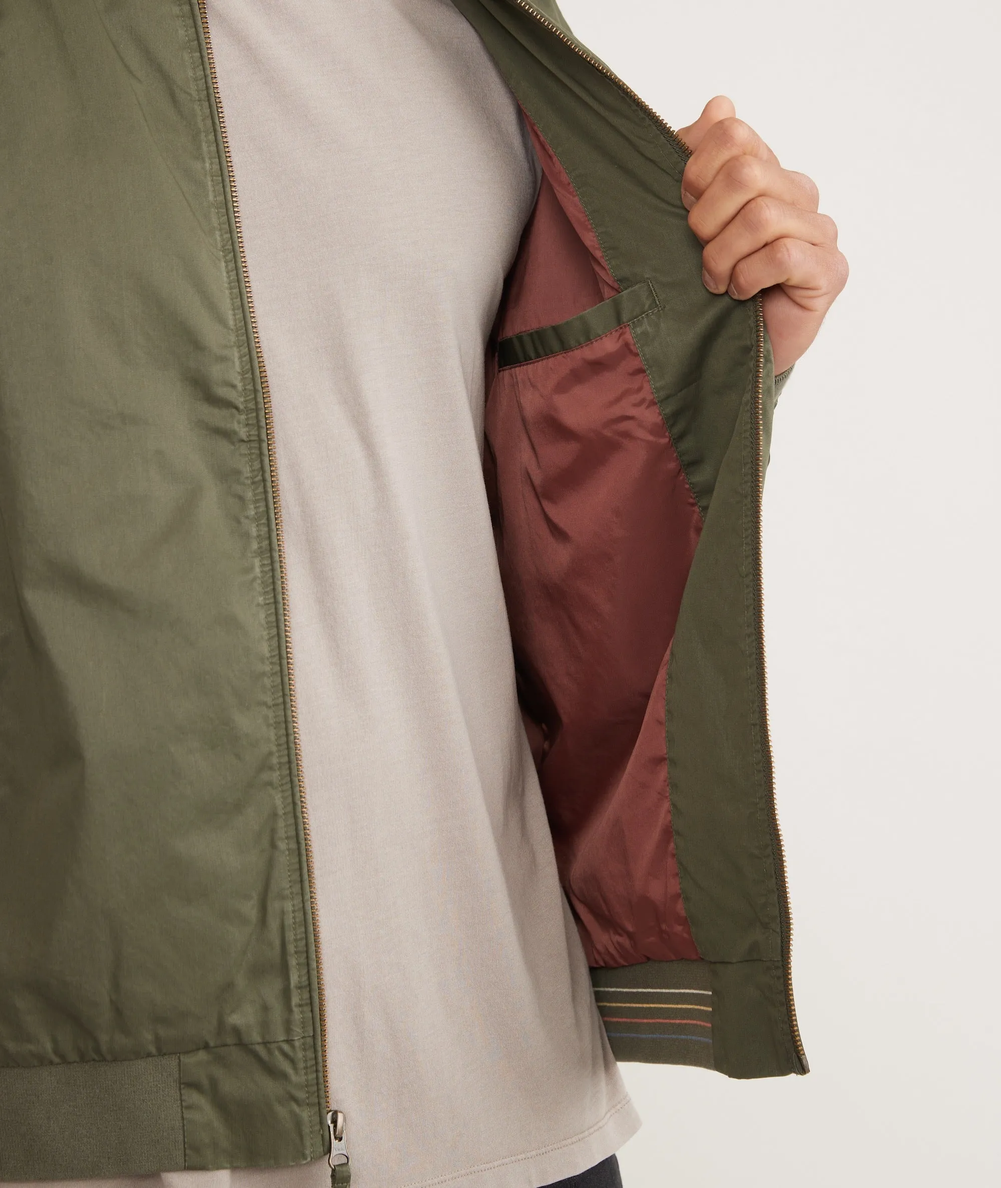 Rossland Dry Wax Bomber sold by Marine Layer product image thumbnail 5