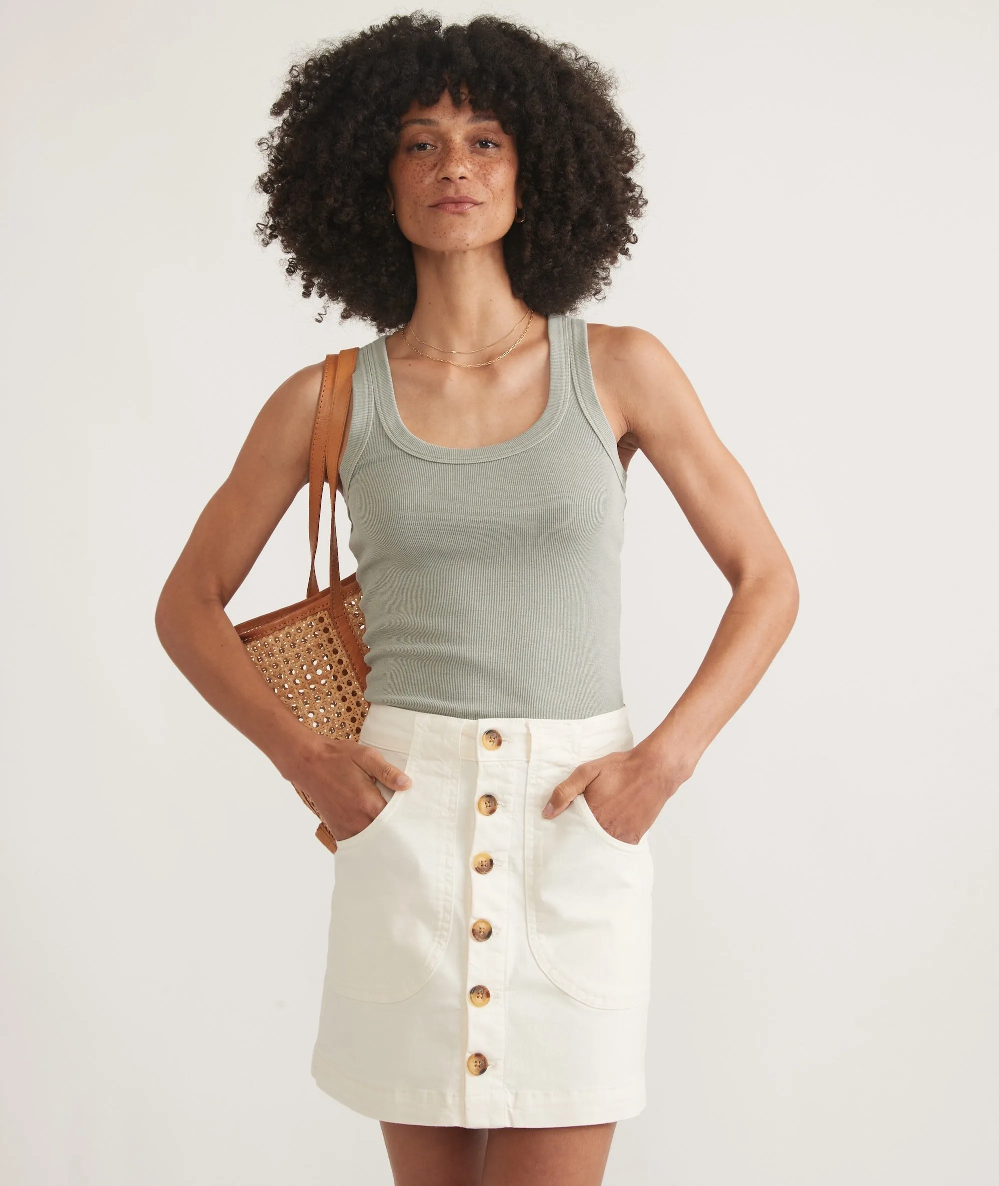 Emilia Mini Skirt sold by Marine Layer