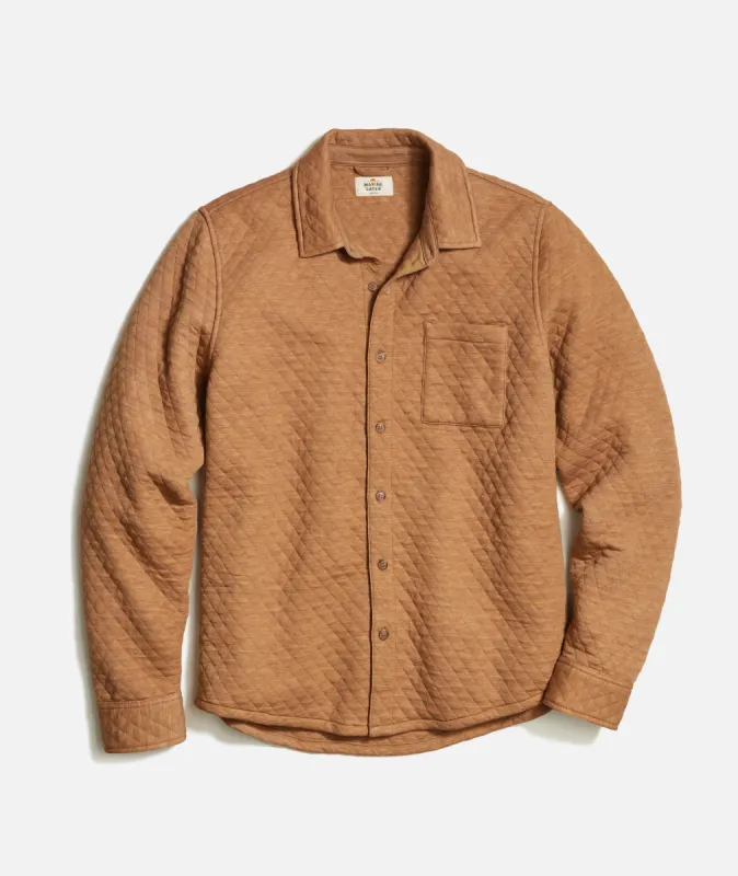 Corbet Quilted Overshirt made by Marine Layer