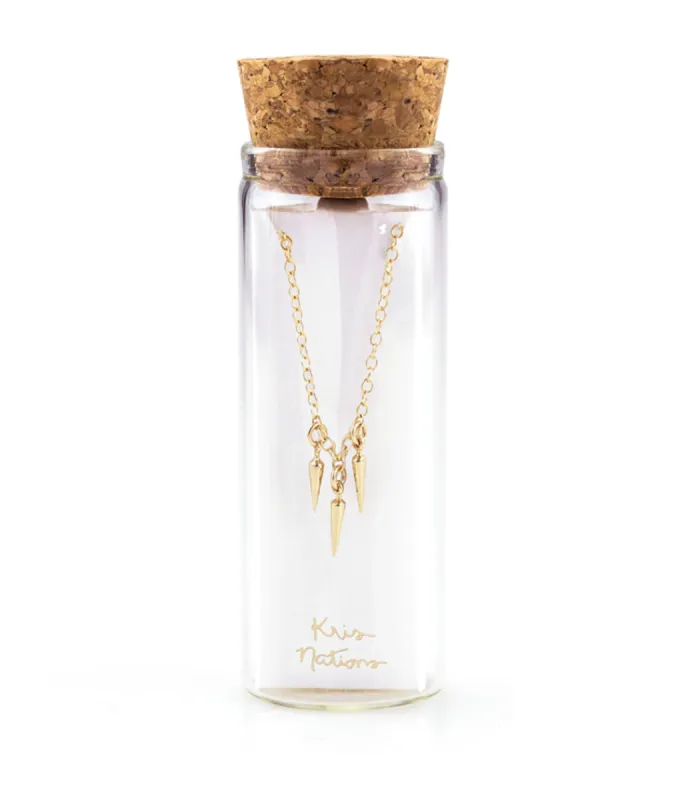 Kris Nations 3 Petite Spike Necklace sold by Marine Layer
