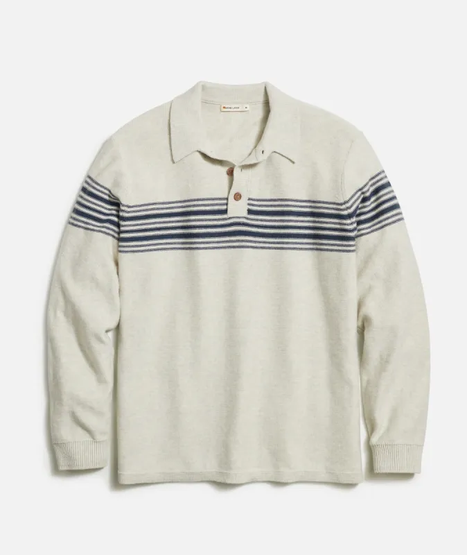 Ellias Sweater Polo sold by Marine Layer