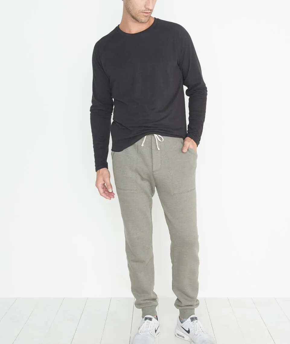 Emmett Sherpa Jogger in Worn Olive sold by Marine Layer product image thumbnail 3