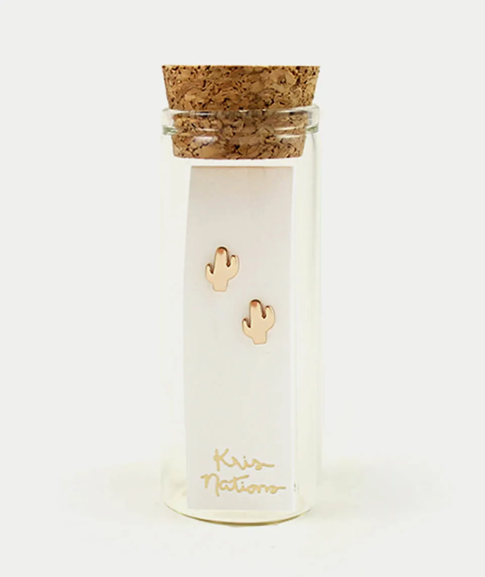 Kris Nations Cactus Stud Earrings sold by Marine Layer