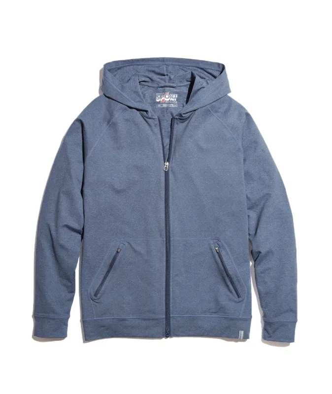 Kendrick Zip Hoodie in Bering Sea sold by Marine Layer