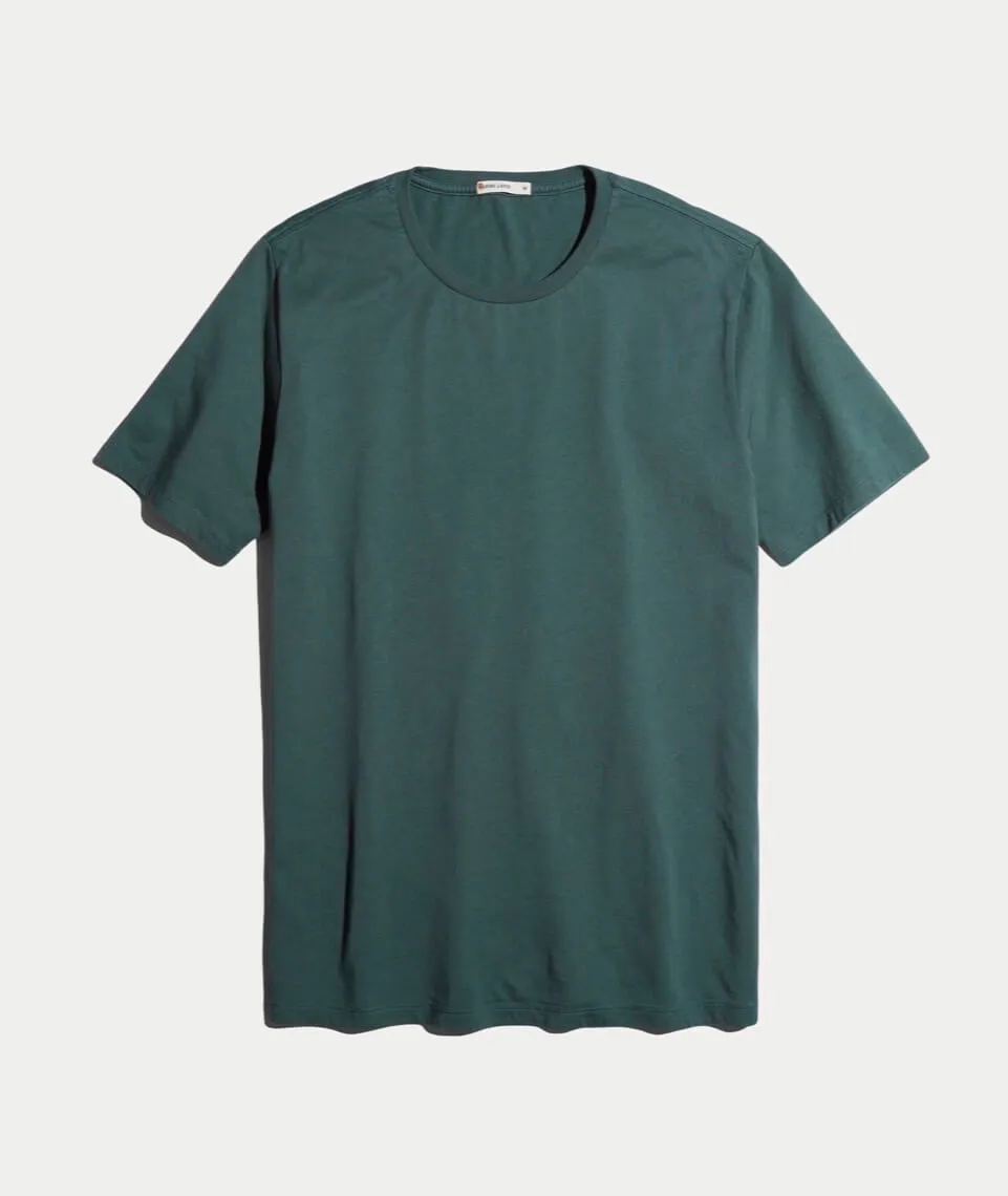 Signature Crewneck in Forest Green sold by Marine Layer