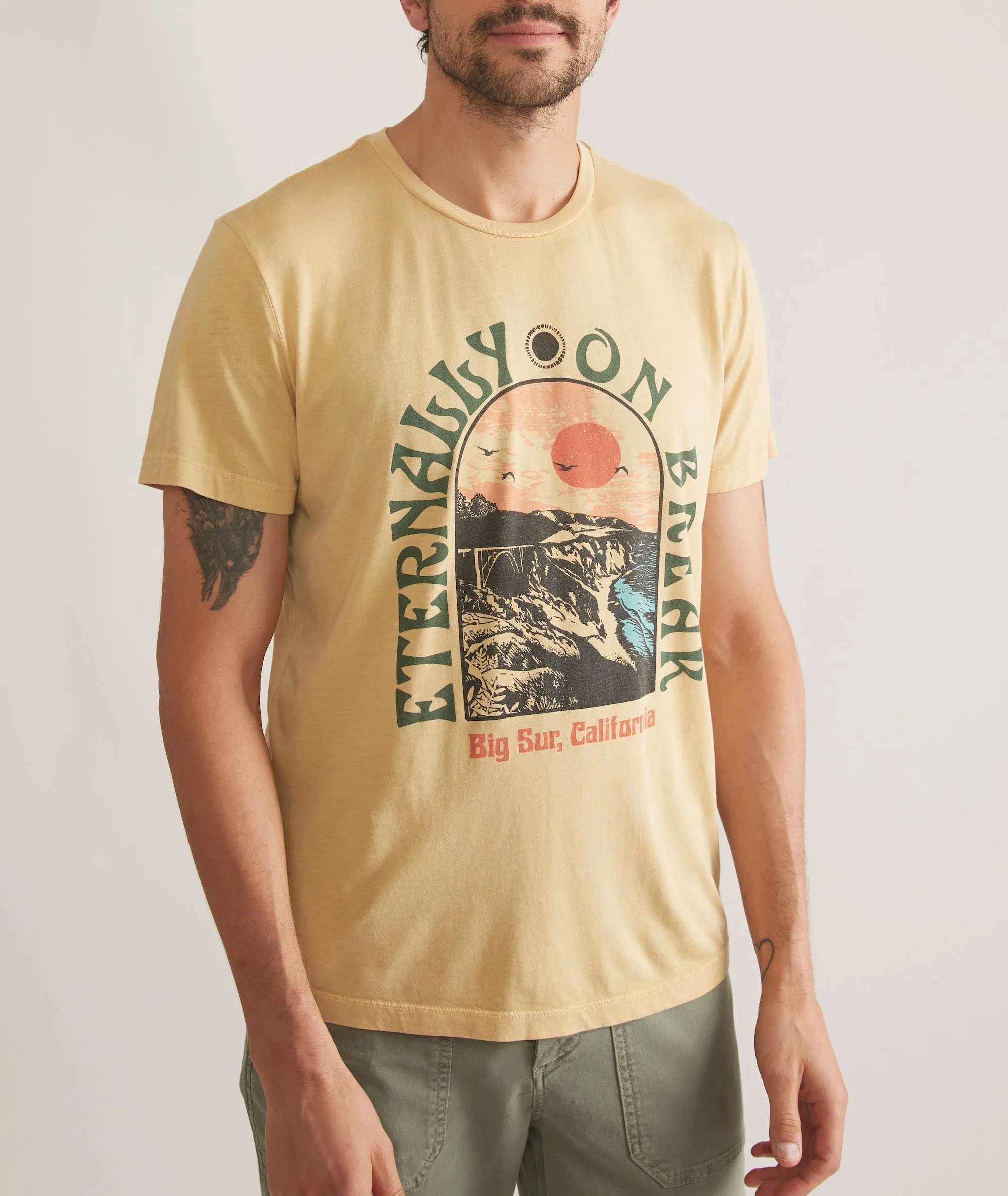 Signature Crew Graphic Tee sold by Marine Layer product image thumbnail 2