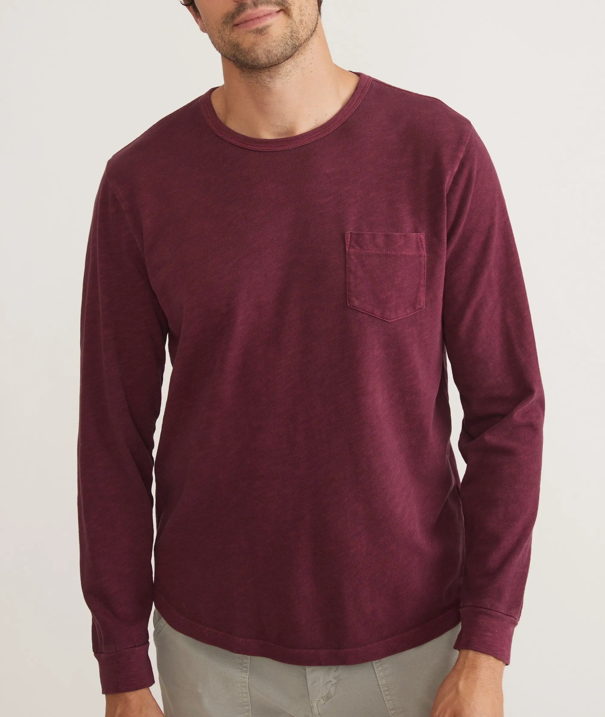 Vintage Heavy Slub Long Sleeve Pocket Tee sold by Marine Layer product image thumbnail 2