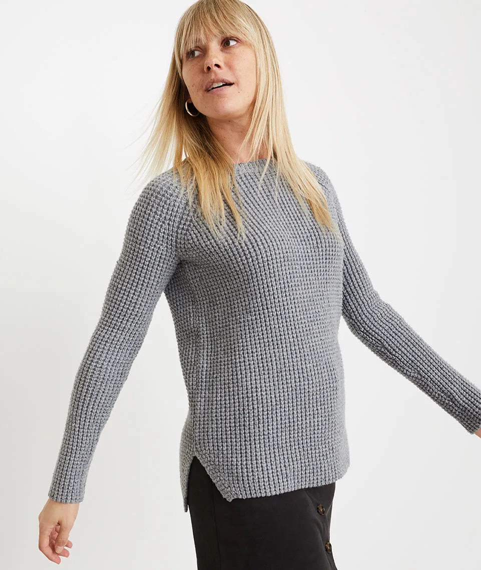 Delaney Pullover in Mid Heather Grey sold by Marine Layer product image thumbnail 3